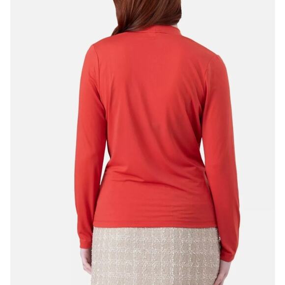 Rachel Roy Ladies' Long Sleeve Wrap Top Stretch Comfort - SMALL - Picture 2 of 2